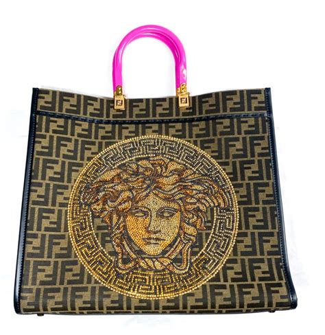 fendi versace tote bag|fendace shopping bag.